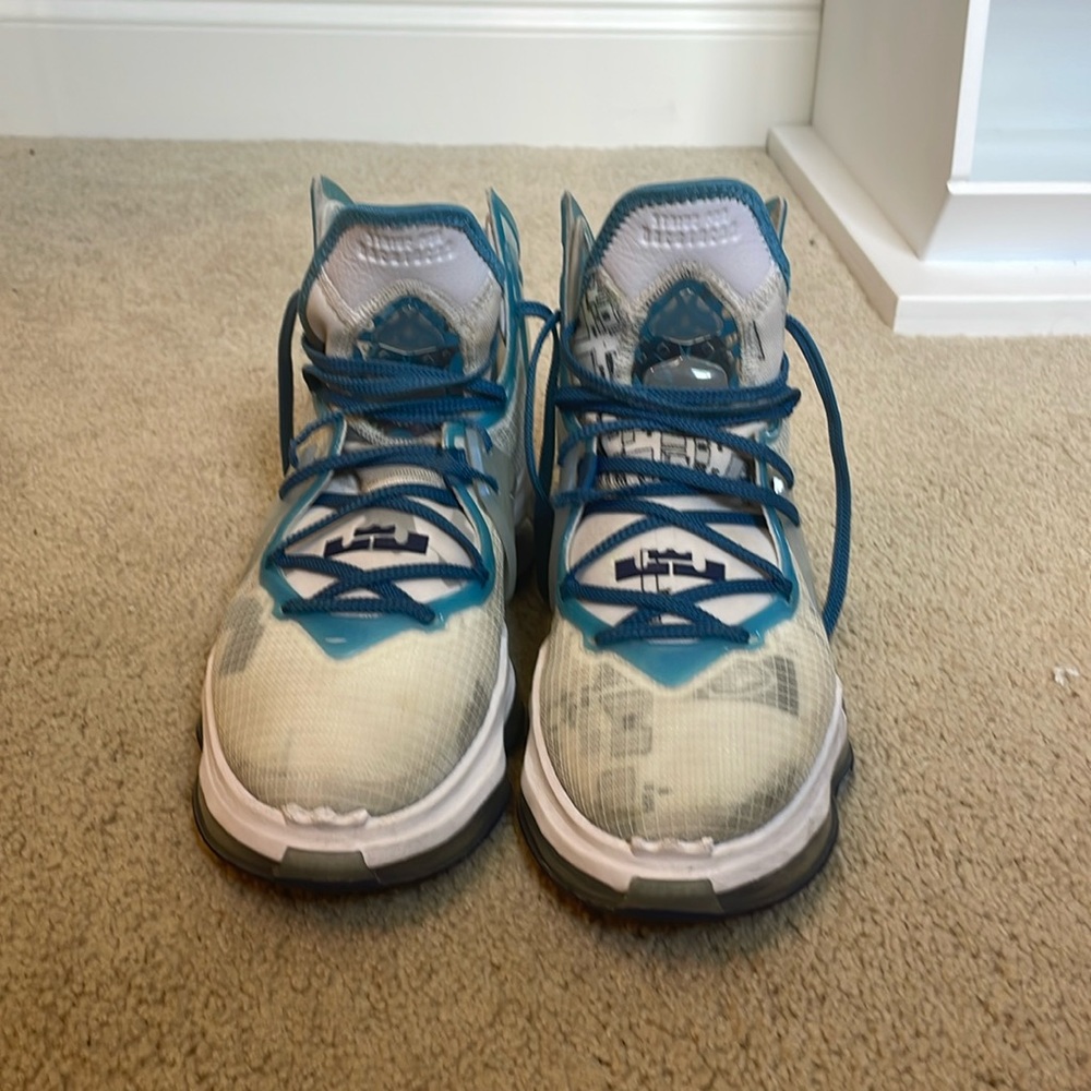 Nike Lebron 19 Space Jam blue and white